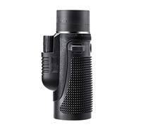 SSHHM Telescopio Monoculare,Immagini HD,Dotato di un Treppiede,Collegato al Telefono Cellulare per Scattare foto e Video/Nero / 10×50