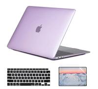 SsHhUu Custodia per 2021 MacBook PRO 16 Pollici Cover Model A2485, Plastica Rigida Clear Cover con Tastiera Cover & Proteggi Schermo per MacBook PRO 16 inch con M1 PRO / M1 Max Viola