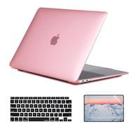 SsHhUu Custodia per MacBook PRO Retina 13 Pollici (Model: A1502 & A1425), Plastica Rigida Clear Cover con Tastiera Cover & Proteggi Schermo per MacBook PRO Retina 13 Pollici (2015 - End 2012) Rosa