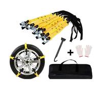 SSIMOO 10 Pezzi Catene da Neve Auto,per Alfa Romeo Brera Spider Mito Stelvio Tonale GTA GTV,Universale Regolabile,per Larghezza Pneumatici 165-275mm