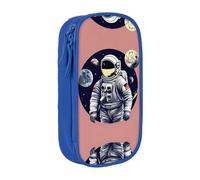 SSIMOO Astronaut On The Moon 1 astuccio in tessuto Oxford, con cerniera, ideale per viaggi, bello e funzionale, Astronauta sulla Luna 1, Taglia unica