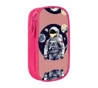 SSIMOO Astronaut On The Moon 1 astuccio in tessuto Oxford, con cerniera, ideale per viaggi, bello e funzionale, Astronauta sulla Luna 1, Taglia unica