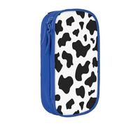 SSIMOO Astuccio in tessuto Oxford leopardato nero e bianco, con cerniera, ideale per viaggi, bello e funzionale, Leopardo bianco e nero, Taglia unica