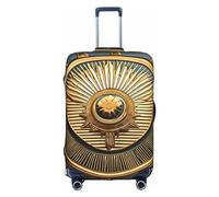 SSIMOO Copertura per bagagli alla moda con pollo giallo,Esperienza di stile e funzionalità,Compagno di viaggio perfetto, Sole Vecchio Egitto Grazia Senza Tempo, Medium