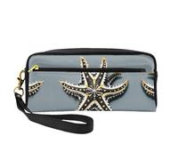 SSIMOO Fly Airplane Print Travel Makeup Bag For On-The-Go Style per riporre cosmetici e prodotti di bellezza essenziali, Stelle marine carine, Taglia unica