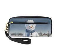 SSIMOO Fly Airplane Print Travel Makeup Bag For On-The-Go Style per riporre cosmetici e prodotti di bellezza essenziali, Carino pupazzo di neve Parrern, Taglia unica