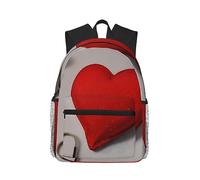 SSIMOO Good Vibes - Zaino per il tempo libero alla moda, perfetto compagno di viaggio, essenziale per viaggi all'aperto, Romantico cuore rosso, Rozmiar uniwersalny, Zaino da viaggio