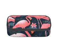 SSIMOO Grass and Dove spazioso sacchetto di cancelleria-Oxford panno matita caso,Desk Storage Bag,Cute Pencil Case, Fenicotteri rosa., Taglia unica, moderno