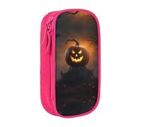 SSIMOO Halloween Ghost Pumpkin 1 astuccio in tessuto Oxford, borsa per cancelleria con cerniera, ideale per viaggi, bello funzionale, Zucca fantasma di Halloween 1, Taglia unica