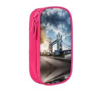 SSIMOO Historic Old Tower Bridge London Oxford - Astuccio in tessuto Oxford con cerniera, ideale per viaggi, bello e funzionale, Ponte storico della vecchia torre di Londra2, Taglia unica