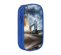 SSIMOO Historic Old Tower Bridge London Oxford - Astuccio in tessuto Oxford con cerniera, ideale per viaggi, bello e funzionale, Ponte storico della vecchia torre di Londra2, Taglia unica