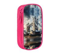 SSIMOO Historic Old Tower Bridge London Oxford - Astuccio in tessuto Oxford con cerniera, ideale per viaggi, bello e funzionale, Ponte storico della vecchia torre di Londra1, Taglia unica