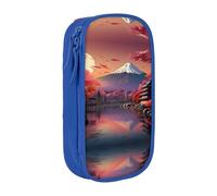 SSIMOO Japan Mount Fuji Landscape Oxford - Astuccio portamatite con cerniera, ideale per viaggi, funzionale, Giappone Monte Fuji Paesaggio2, Taglia unica