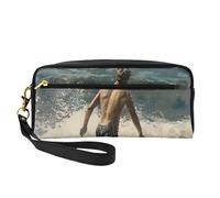 SSIMOO Pittura a olio Parigi Torre Eiffel Stampa Viaggio Makeup Bag Per Lo Stile On-The-Go Per La Conservazione Cosmetici E Elementi Di Bellezza, Beach Surf, Taglia unica