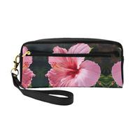SSIMOO Pittura a olio Parigi Torre Eiffel Stampa Viaggio Makeup Bag Per Lo Stile On-The-Go Per La Conservazione Cosmetici E Elementi Di Bellezza, Fiore Rosso Hawaii, Taglia unica