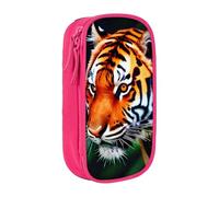SSIMOO Tiger Stripes arancione modello Oxford panno cancelleria Storage Bag - Zipper Pencil case, ideale per i viaggi