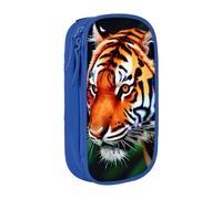 SSIMOO Tiger Stripes arancione modello Oxford panno cancelleria Storage Bag - Zipper Pencil case, ideale per i viaggi