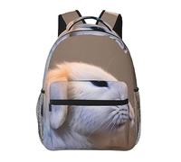 SSIMOO Zaino leggero a doppia spalla per il tempo libero Alpaca Lama, tela semplice e design spazioso, Coniglio Pianto, One Size