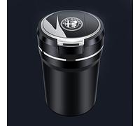 SSJCVD Auto Posacenere per Alfa Romeo Giulia Stelvio Autoestinguente Portatile con Luce LED Coperchio Accessori,12 * 8