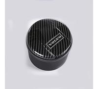 SSJCVD Auto Posacenere per Volvo XC40 XC60 XC70 XC90 S40 Autoestinguente Portatile con Luce LED Coperchio Accessori,Carbonfiber