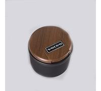 SSJCVD Auto Posacenere per Volvo XC40 XC60 XC70 XC90 S40 Autoestinguente Portatile con Luce LED Coperchio Accessori,Woodtexture