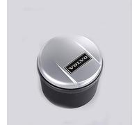 SSJCVD Auto Posacenere per Volvo XC40 XC60 XC70 XC90 S40 Autoestinguente Portatile con Luce LED Coperchio Accessori,Silverstyle