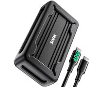 SSK Enclosure NVMe da 40 Gbps, M.2 NVME SSD Enclosure USB4 NVMe Caddy USB C, custodia esterna M2 Supporta 2280/2260/2242/2230 SSD NVME Case Adapter M-Key con indicatore LED Alluminio