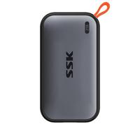 SSK SSD esterno da 2 TB, disco rigido portatile SSD esterno fino a 1050 MB/s, USB 3.2 Gen 2 Solid State Drive per smartphone di tipo C, PS5, Xbox, laptop, MacBook/Pro/Air e altro ancora