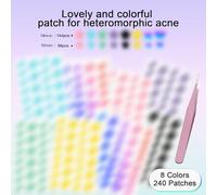 SSKHE 240 Pezzi Cerotti Brufoli Giorno e Notte Uso Invisibile Naturale Idrocolloide Patch Brufoli a Forma di Stella per Acne a Guarigione Rapida Cerotti per Acne e Brufoli