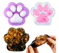 SSKHE 3 Pezzi Antistress Zampa Gatto, Squishy Zampa di Gatto Gigante, Giocattoli Fidget Morbidi, Giocattolo in Silicone da Strizzare a Zampa di Gatto Grande per Rilassare l'Ansia (Colore Casuale)