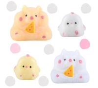 SSKHE 4PCS Taba Squishy Kits i Giocattoli Squishy Compatti Per Criceti Sono Facili Da Portare In Giro e Da Disfare In Qualsiasi Momento, e Sono Perfetti Per Far Passare La Noia a Grandi e Piccini.