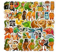 SSKHE Adesivi Italian Brainrot 100 pezzi Tralalero Adesivi Tralalala Meme Laptop Vinile Impermeabile Bottiglia d'Acqua Skateboard Adesivo Bambini Premio Borse Festa Regalo Meme