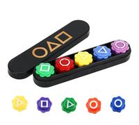 SSKHE Gonggi Korean Game,Gioco tradizionale coreano Toss and Catch Stones,Gonggi Jack Stone Pebbles Set Gioco, Portatile e Durevole (1 set con custodia),ideale per il gioco sociale