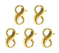 SSKHE Migliora i tuoi gioielli con queste 5 splendide chiusure a moschettone in oroPerfette per l'artigianato e gli aggiornamenti