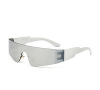 SSKHE Silver Occhiali futuristici,Occhiali da sole futuristici,Space Glasses Set di occhiali alieni,occhiali da sole futuristici,Gli occhiali tecnologici futuristici per di occhiali di Halloween