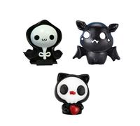 SSKHE Squishy Halloween Demoni - 3 Creature Infernali Originali, Giocattoli Anti-Stress per Feste di Halloween, Borse per Caramelle e Tutti Pubblico
