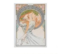 SSLDP LFHLI Alphonse Mucha Poster Astratto La dea delle Stagioni Arte murale Alphonse Mucha Dipinto su Tela e Stampe Decorazione per la casa nordica Immagine 50x70cm Senza Cornice