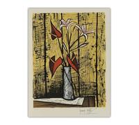 SSLDP LFHLI Bernard Buffet Poster Estetico Bouquet di Fiori Arte della Parete retrò Bernard Buffet su Tela Pittura E Stampe Home Decor Picture 40x60cm Senza Cornice