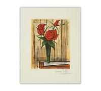 SSLDP LFHLI Bernard Buffet Poster Estetico Bouquet di Fiori Arte della Parete retrò Bernard Buffet su Tela Pittura E Stampe Home Decor Picture 40x60cm Senza Cornice