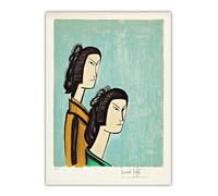 SSLDP LFHLI Bernard Buffet Poster Estetico《Giapponese,1981》Arte della Parete Bernard Buffet Tela Pittura E Stampe Nordic Home Decor Picture 40x60cm Senza Cornice