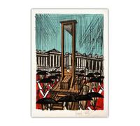 SSLDP LFHLI Bernard Buffet Poster estetico《La ghigliottina, 1977 》Arte murale Bernard Buffet Pittura su tela e stampe Home Decor Picture 40x60cm Senza cornice