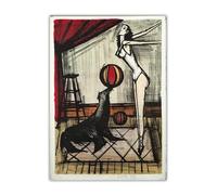 SSLDP LFHLI Bernard Buffet Vintage Poster《Acrobat con Sigillo》Wall Art Bernard Buffet Tela Pittura E Stampe Nordic Home Decor Picture 40x60cm Senza Cornice