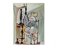 SSLDP LFHLI Classico Pablo Picasso Poster Astratto Figura Arte murale Pablo Picasso Tela Pittura e Stampe Moda Decorazione per la casa Immagine 40x60cmx1 Senza Cornice