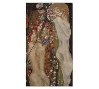 SSLDP LFHLI Famosi Poster di Gustav Klimt《Serpenti d'Acqua II》Arte murale Gustav Klimt, Dipinto su Tela e Stampe, Quadro Nordico per la Decorazione della casa, 50x100cmx1, Senza Cornice