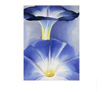 SSLDP LFHLI Famosi Poster e Stampe di Georgia O'Keeffe Blue Morning Glories, su Tela, da Parete, Stampe e Dipinti di Georgia O'Keeffe, Decorazioni per la casa, 50x70 cm, Senza Cornice.
