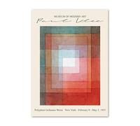 SSLDP LFHLI Famoso manifesto della mostra di Paul Klee Modernismo Astratto Retro Wall Art Paul Klee Tela Pittura e stampe Decorazione per la casa Immagine 40x60cm Senza cornice