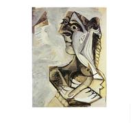 SSLDP LFHLI Famoso Poster del cubismo di Pablo Picasso, Figura Astratta, Arte murale, Dipinto su Tela e Stampe, Decorazione per la casa, Immagine 40x60cmx1 Senza Cornice
