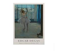 SSLDP LFHLI Famoso Poster della Mostra di Edgar Degas Ballerina Wall Art Edgar Degas Tela Pittura e Stampe Nordic Home Decor Picture 40x60cmx1 Senza Cornice