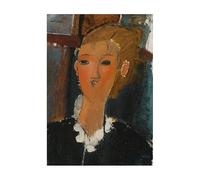 SSLDP LFHLI Famoso Poster di Amedeo Modigliani Modernismo Donne Arte murale Amedeo Modigliani Tela Pittura e Stampe Decorazione per la casa Immagine 40x60cmx1 Senza Cornice