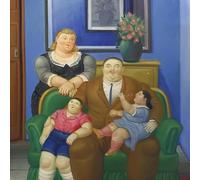 SSLDP LFHLI Famoso Poster di Fernando Botero, Divertente Opera d'Arte murale di Fernando Botero, Dipinto su Tela e Stampe, Decorazione Moderna per la casa e Il Soggiorno, 50x50 cm, Senza Cornice.